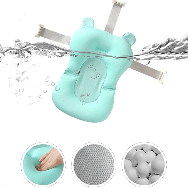 Universele Draagbare Bad Ondersteuning Kussen Baby Opvouwbare Antislip Veiligheid Baby Douche Bad Pad