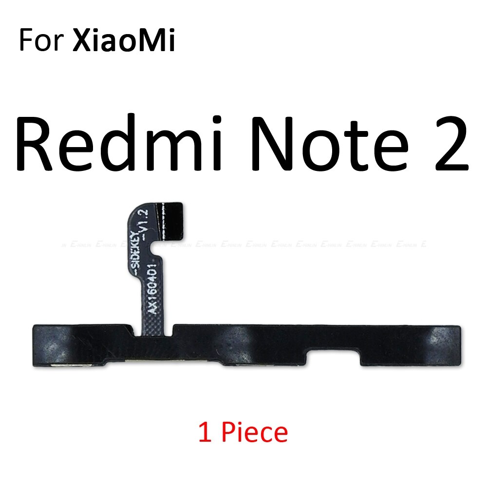 Volumknapp strømbryter på av-knapp fleksibel kabel til xiaomi redmi 3x 3s 4a Merk 7 6 2 5a 6a 5 Plus 4 3 pro 4x global: til redmi Merk 2