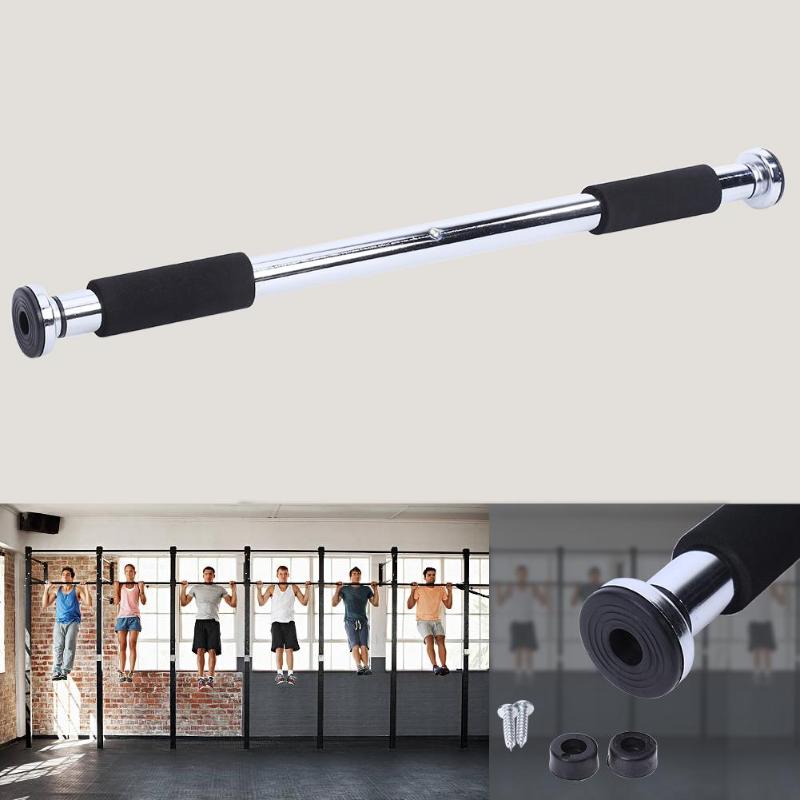 Deur Stalen Horizontale Bar 100kg Belasting Indoor Pull Up Gym Fitness Training Horizontale Bar Deur Frame Training Met Spons handvat