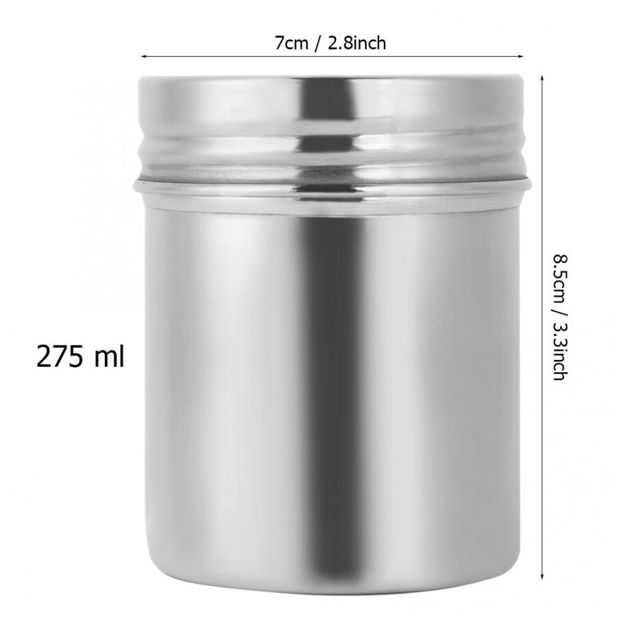 304 Stainless Steel Sealed Storage Jar Portable Tea Coffee Beans Container Glass Container Tea Box Green Tea Tins Canister: S