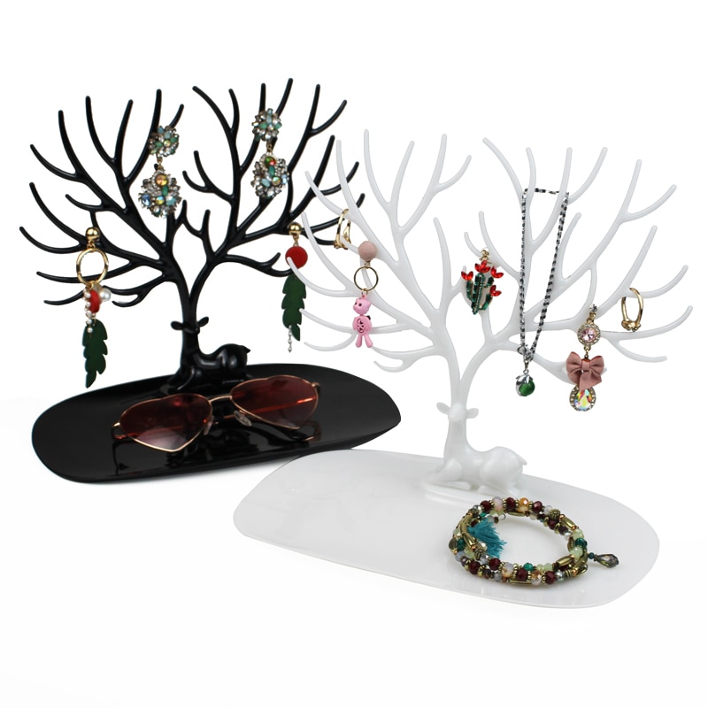 Herten Oorbellen Ketting Ring Hanger Armband Sieraden Display Stand Tray Boom Opslag Rekken Organizer Sieraden Plank Houder