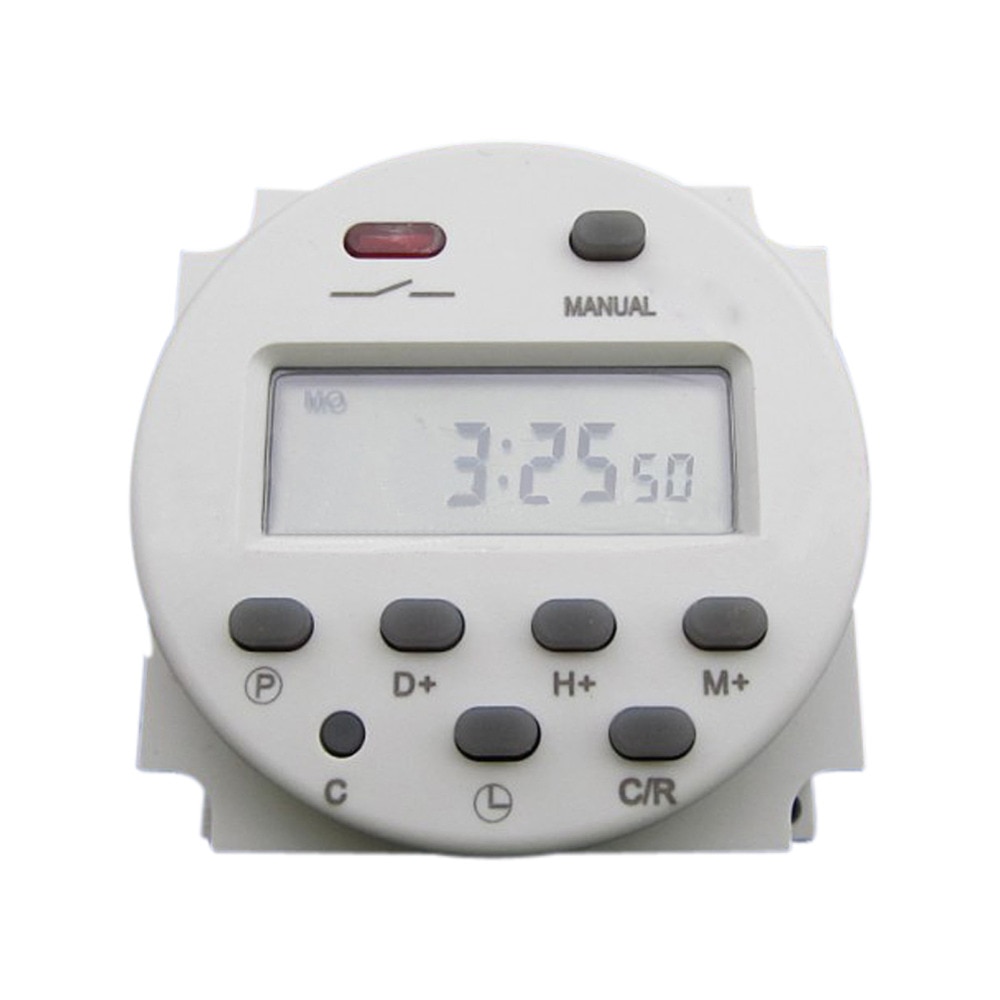 Timer  ac220v-240v 16a lcd digital programmerbar kontrol power timer tidskontakt måleværktøj  h8