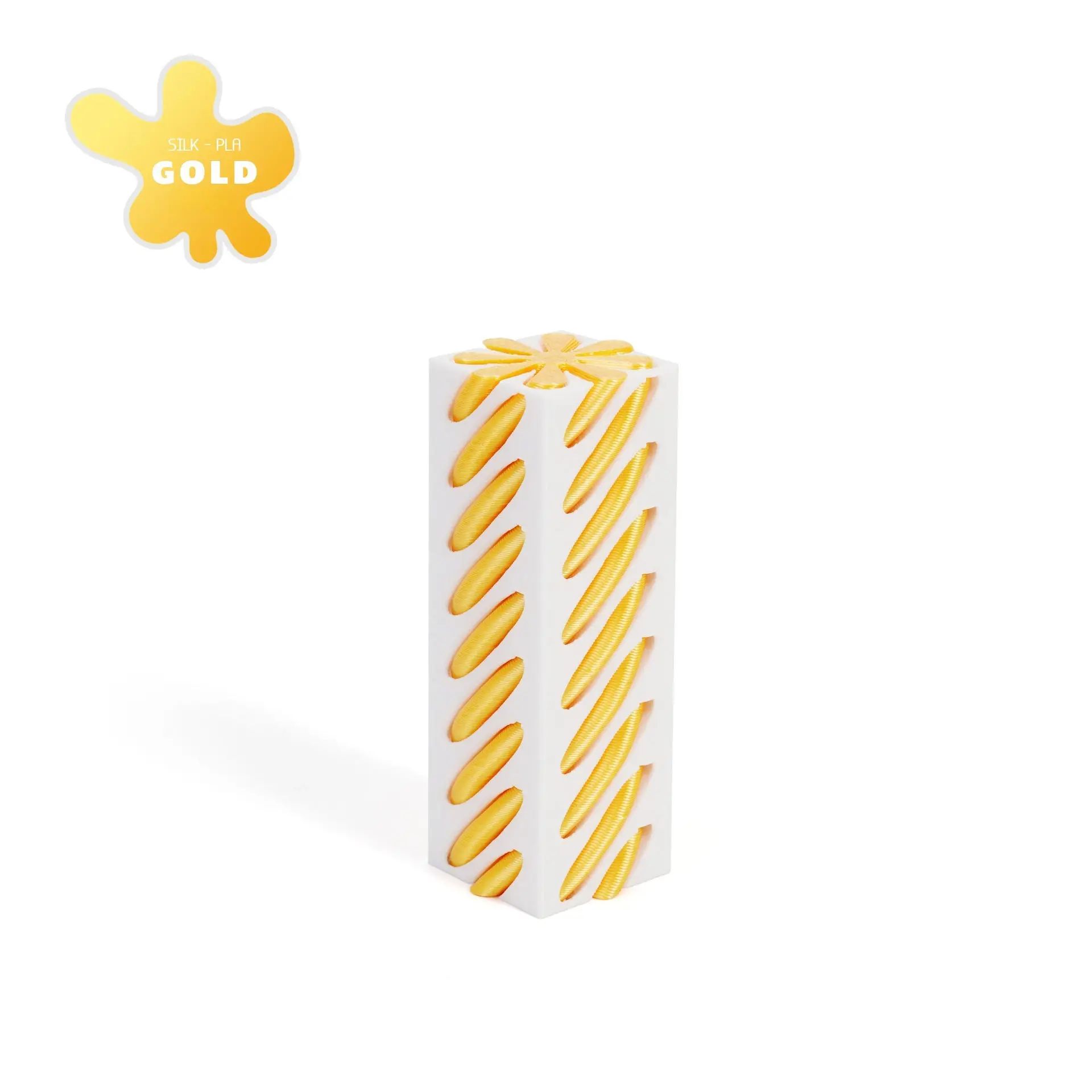 3D Printed Pyramid Impossible Pass-through Sculpture Square Pillar Helix Screw Fidget Toy Spiral Cone Decompression Ornament: Multi-Colored