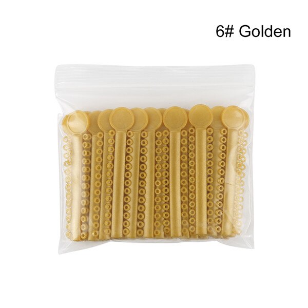 Y & W & F 40 pcs/pack liens de Ligature élastomère dentaire orthodontie élastiques bandes de caoutchouc soins des dents couleur vive soins buccaux: Orange