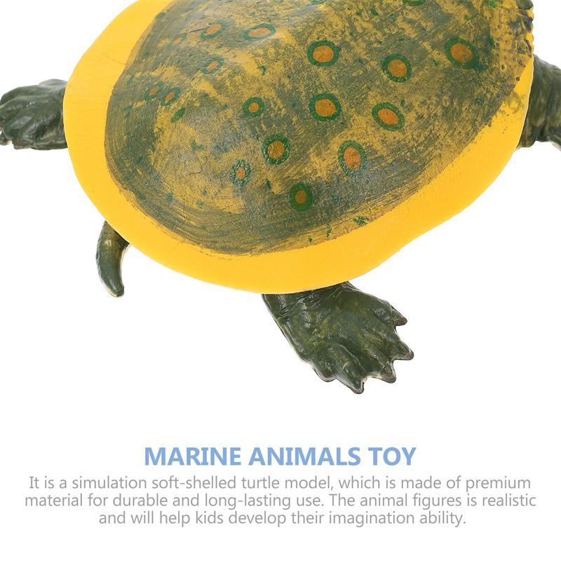1pc Vivid Sea Turtle Model Kid Cognitive Toy Educational Soft-shelled Turtle Toy
