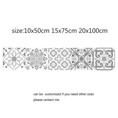 Vægfliser i marokkansk stil til køkken, badeværelse køkken eller backsplash, vandtætte og aftagelige pvc tapeter: 1 / 15 x 75cm