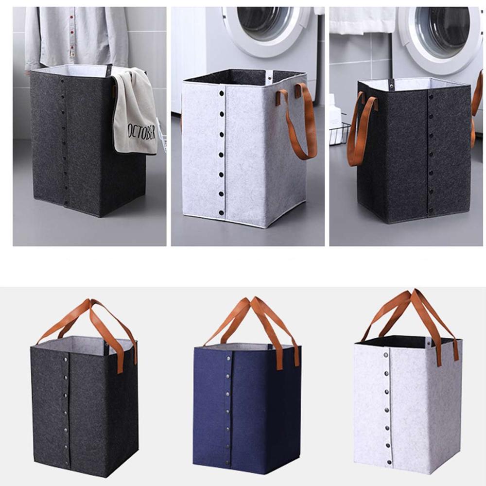 51L duży składany składany filcowy kosz na pranie organizator składany brudny kosz na bieliznę kojec