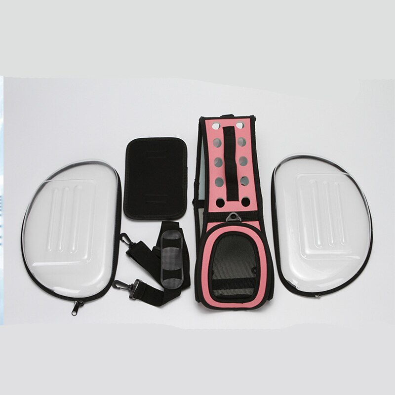 Draagtas voor honden en katten, reistas voor huisdieren, reistas met transparante opvouwbare tas, reistas voor huisdieren, reistas voor huisdieren