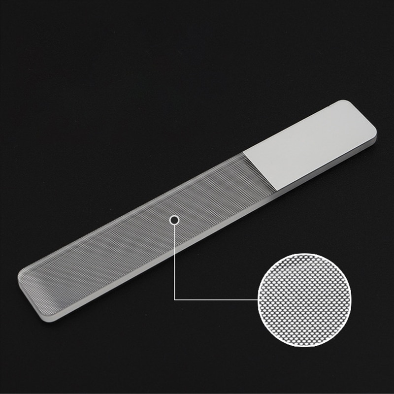 1pcs Nail Buff Nano Polished Glass Nail File Transparent Nailfile Nail Physical Polish Manicure Files