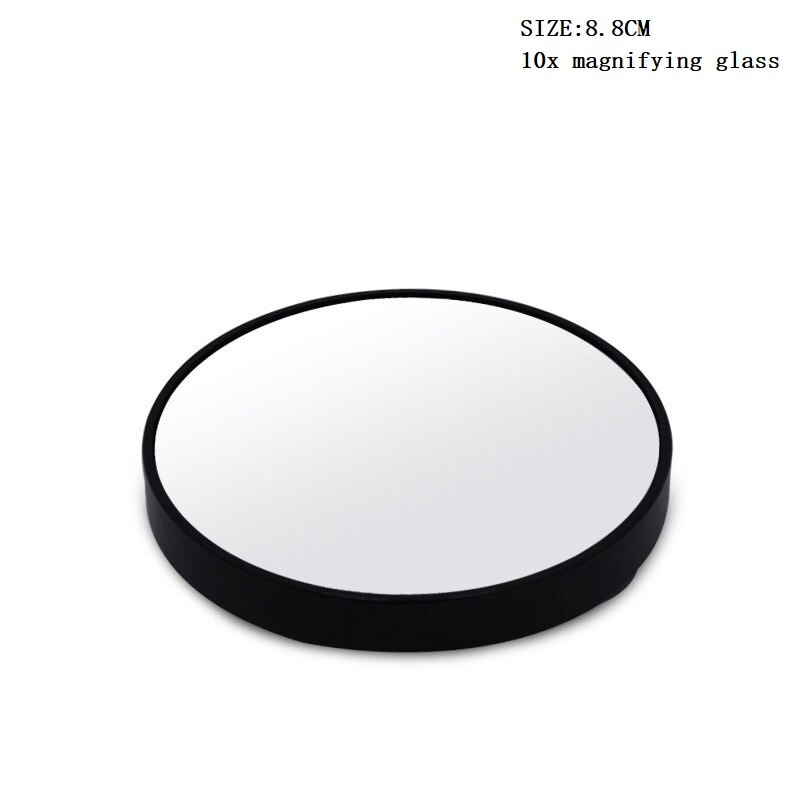 Round Decorative Mirror Nordic Portable Desktop Makeup Mirror Sucker Magnifying Glass Home Bathroom Beauty Dressing Table Decor: B-10x magnifying-S-B