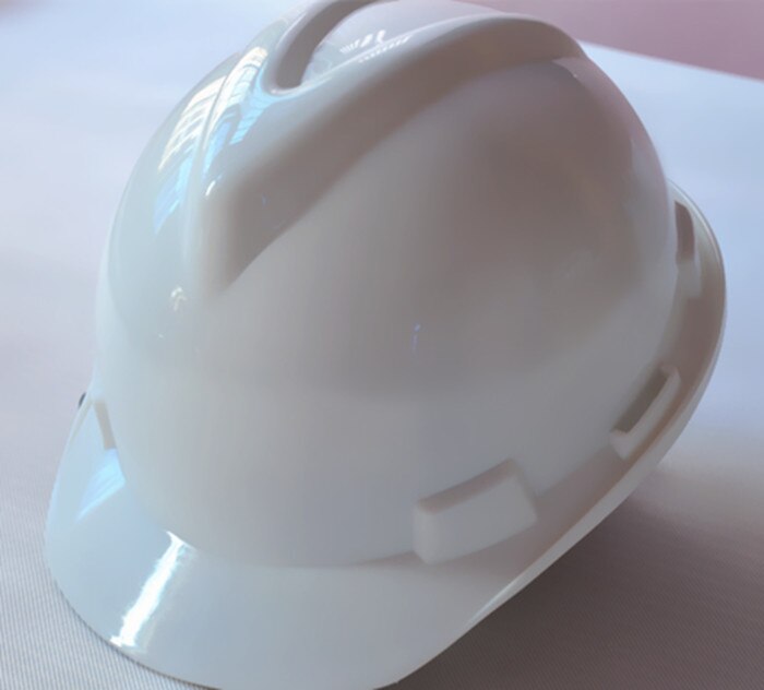 Gute casco de seguridad V stil Glasierten stahl baustelle sicherheit Helm arbeit Webseite schützen Helm: Weiß