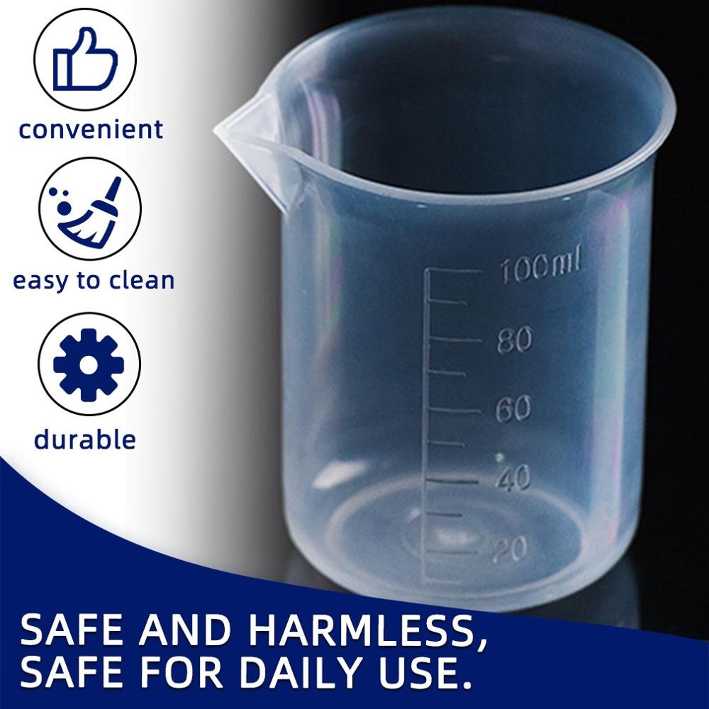 100Ml Plastic Maatbeker Transparante Cup Schaal Meten Mok Meetinstrumenten Voor Thuis Bakken Keuken Gereedschap