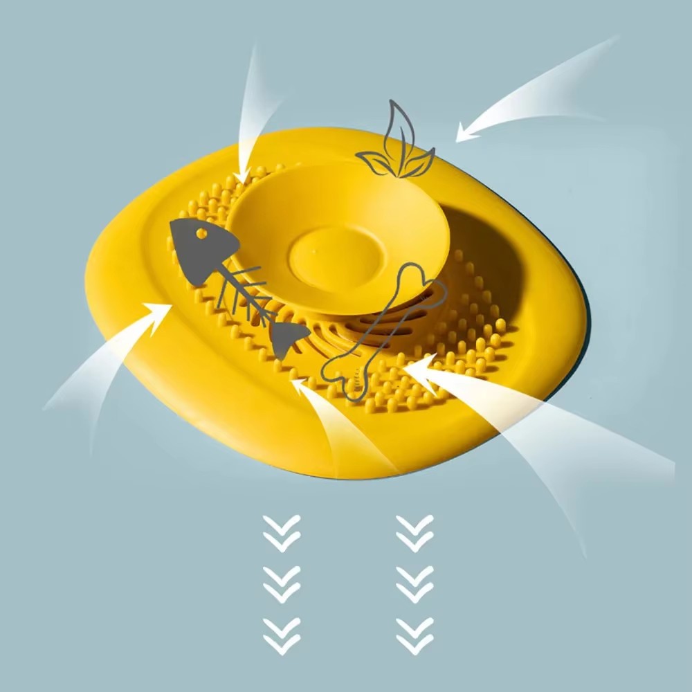 1PC silicone anti-blocco vasca da bagno tappo bagno scarico a pavimento doccia lavello cucina strumento filtro domestico