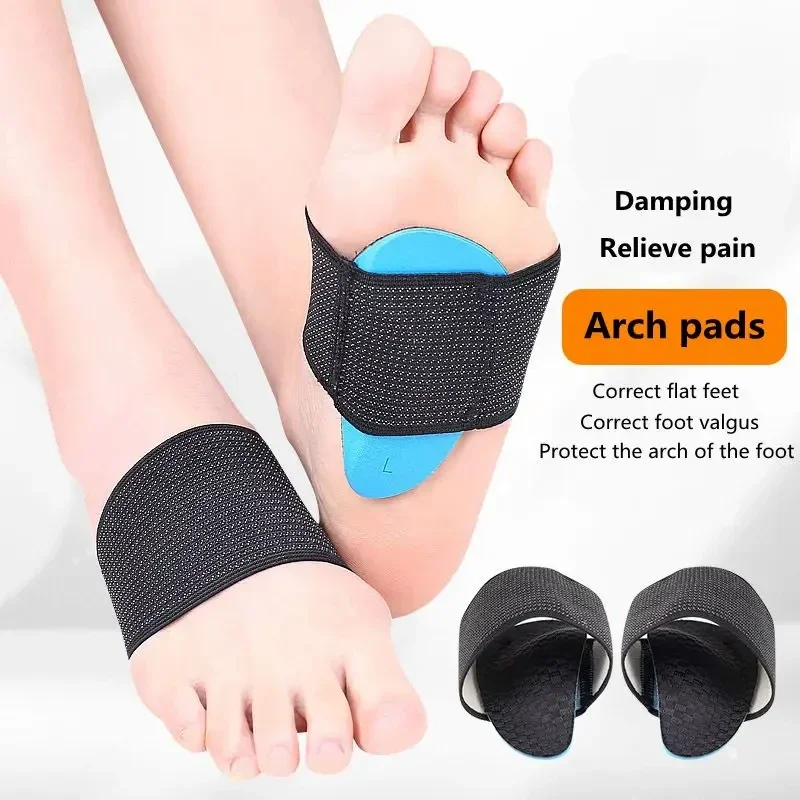 1 Pair Men Women Arch Support Shoe Pads Flat Feet Orthopedic Insoles for Shoes Valgus Sports Insole Foot Inserts Accessories