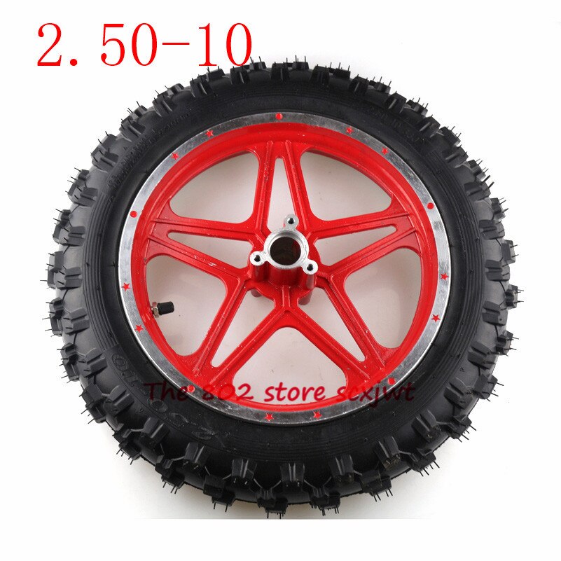 Rubber Motorcycle Tyre 2.50-10 Inner Tube Outer Trye,front and Rear Wheel ,wheel Hub
