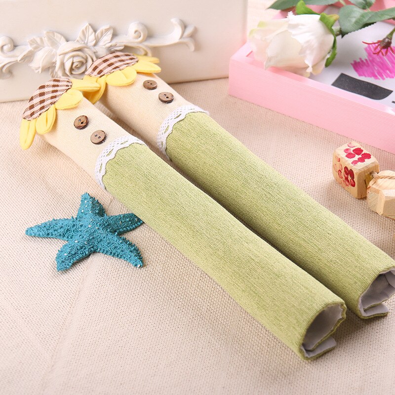 Doek Handvat Cover Deurknop Koelkast Handvat Handschoenen Thuis Tool Accessoires Anti-Statische Covers Voor Dubbele Deur Koelkast deuren