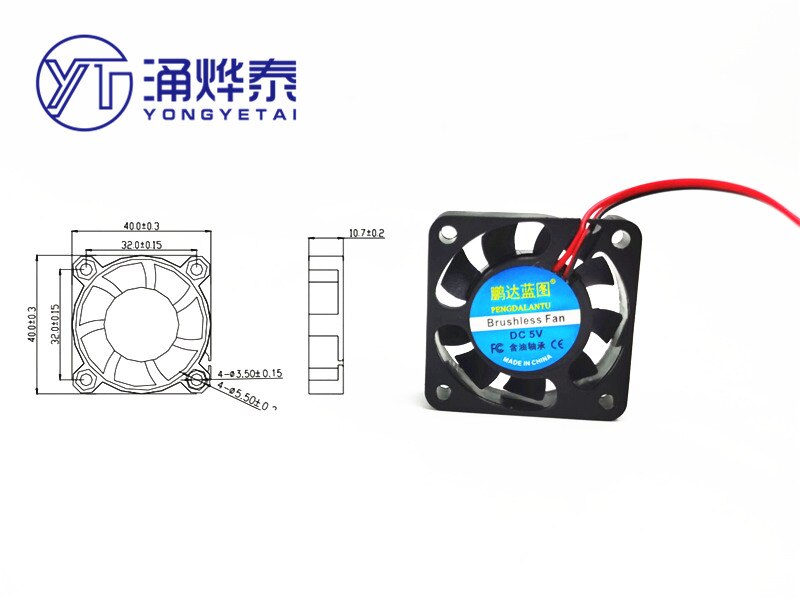 YYT 3D printer 4010 oil bearing cooling fan Makerb... – Grandado