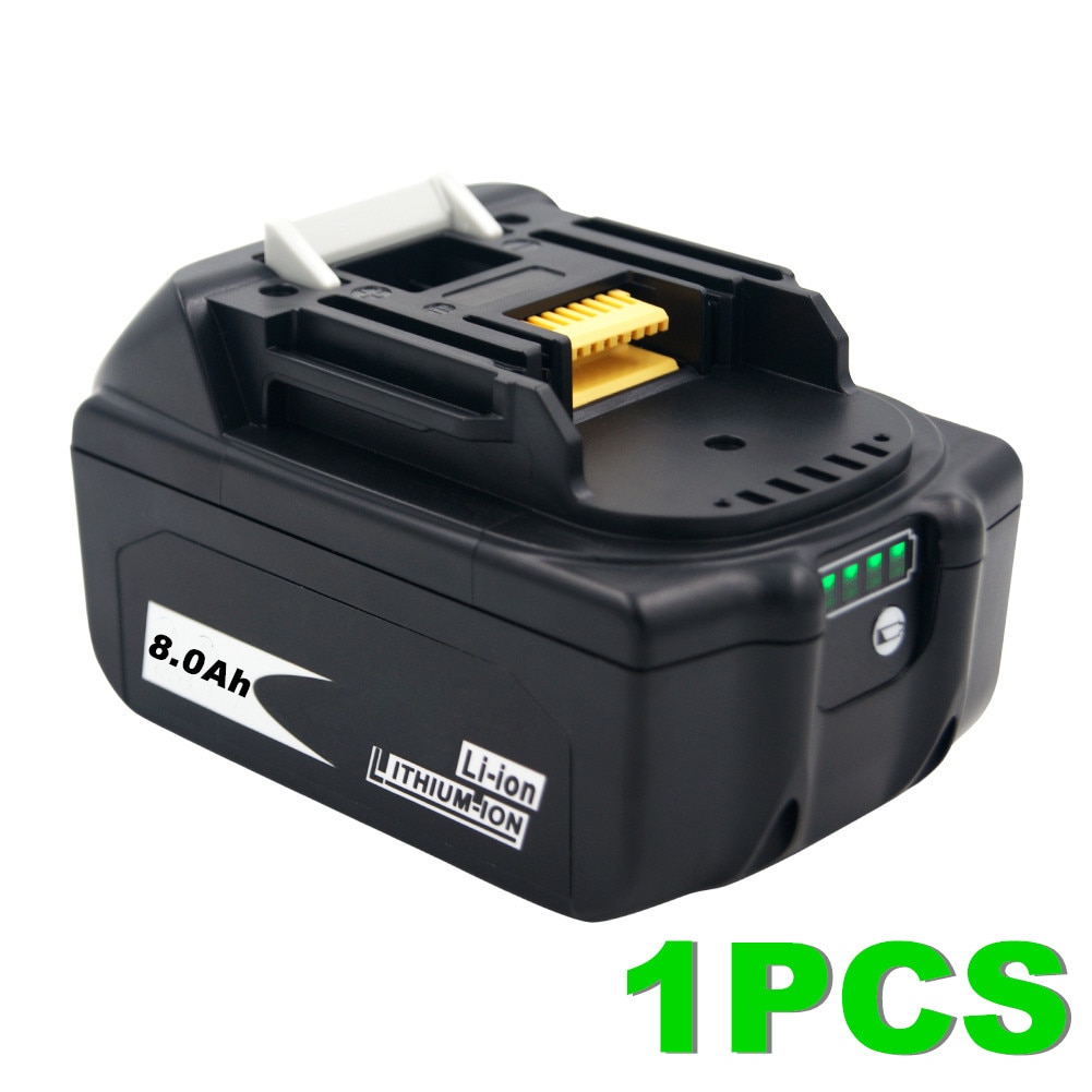 Originele 18V 8000Mah 8.0Ah Rechargeablefor Makita Power Tools Batterij Met Led Li-Ion Vervangende BL1860B BL1860 BL1850