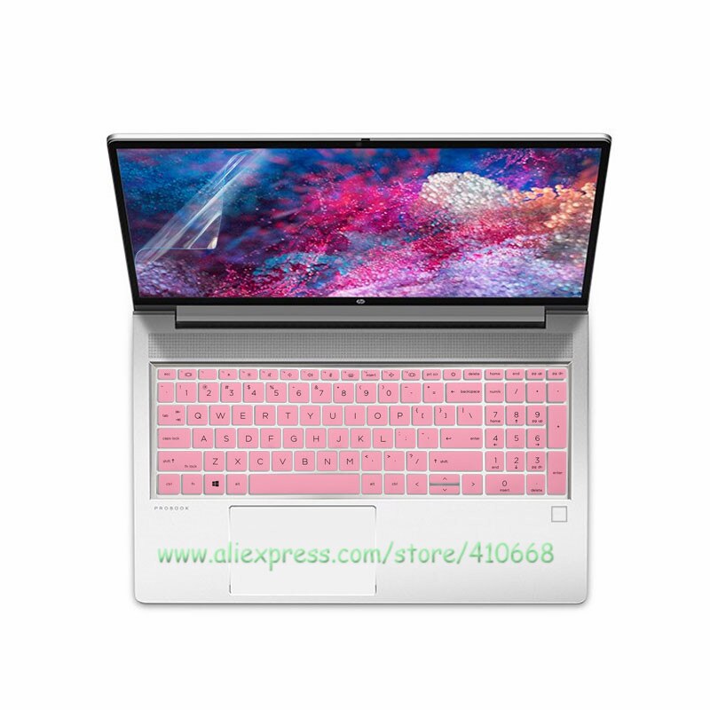 Ultra-thin Silicone Laptop Keyboard Cover Skin Protector For HP Zbook Fury 15 G7 fury 17 G7 G8 15.6 17.3 inch Mobile Station: Pink