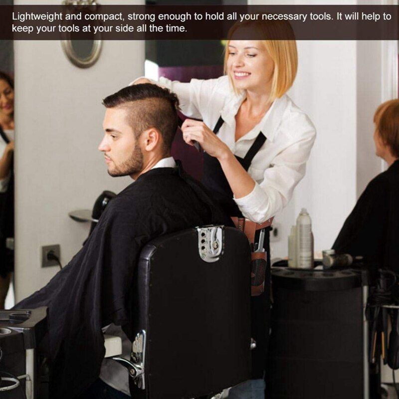 Auau-Kapper Tool Riem Kapper Professionele Pu Waterdicht Taille Pouch Voor Schaar Kam Clip Opslag