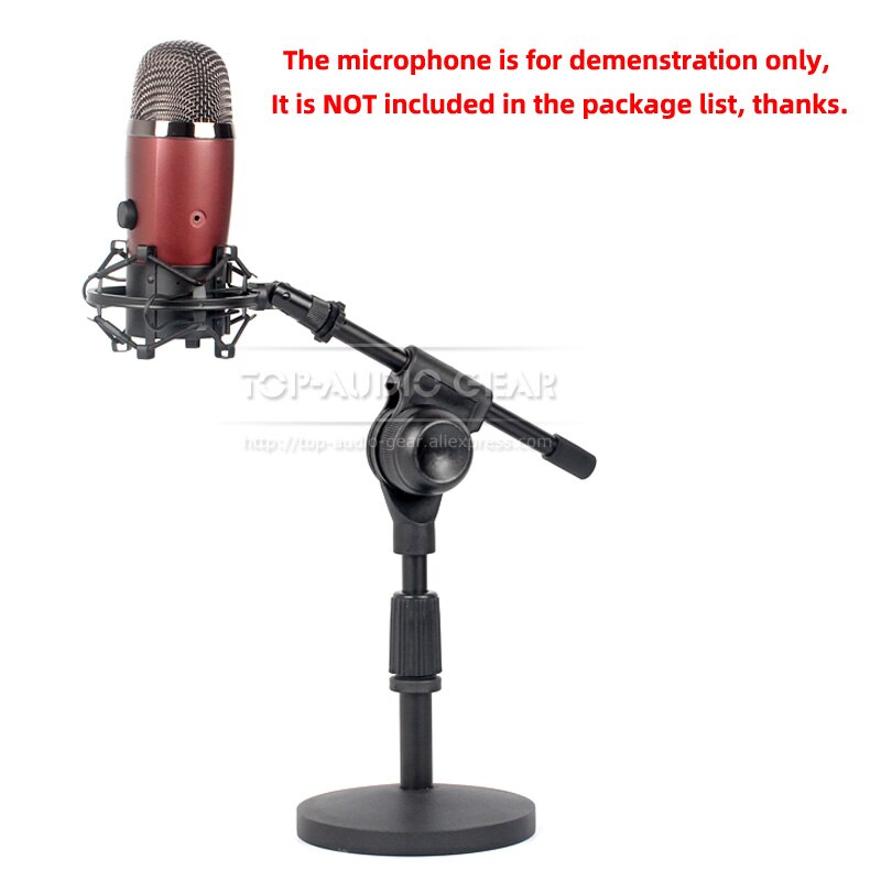 Soporte de micrófono de suspensión para escritorio, para BLUE YETI NANO USB, Araña de mesa, Clip de soporte para montura de micrófono, estante a prueba de golpes
