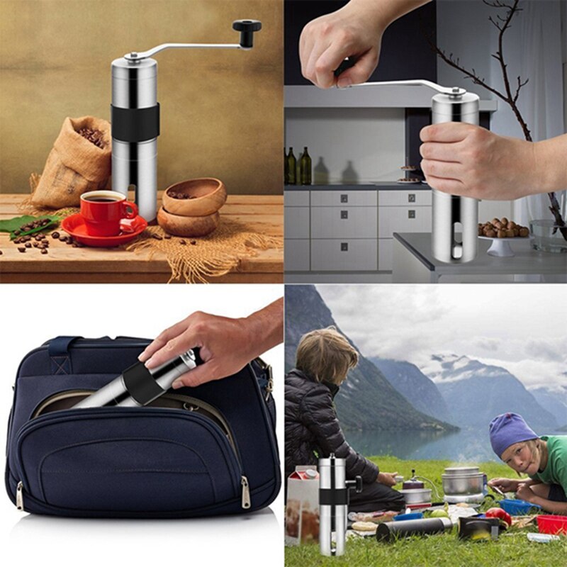 Draagbare Koffiemolens Roestvrij Staal Handmatige Braam Herbruikbare Koffie Filters, Voor Espresso, Handmatige Koffiemolens