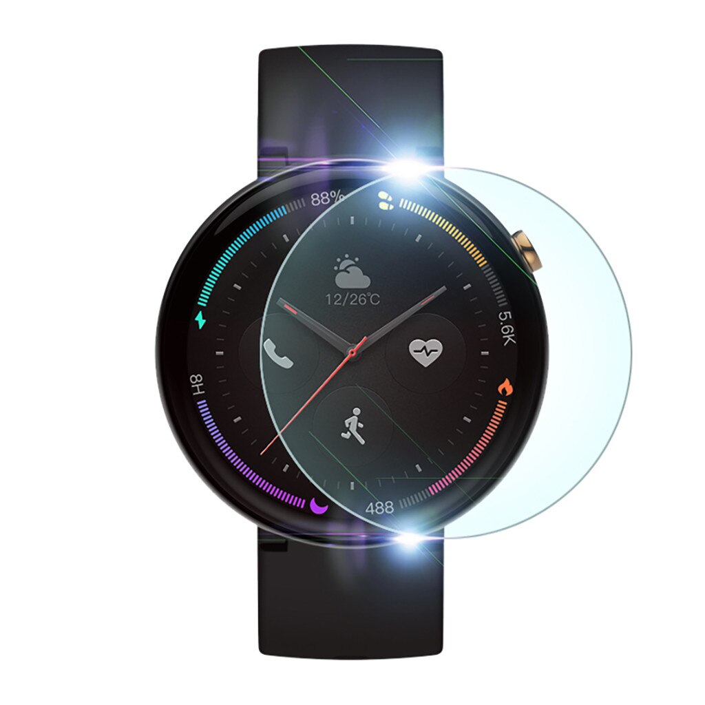 5 uds. Película a prueba de explosiones para Amazfit Smart Watch 2 A1807 Protector de pantalla antiarañazos antideslizante sensible al tacto: Default Title