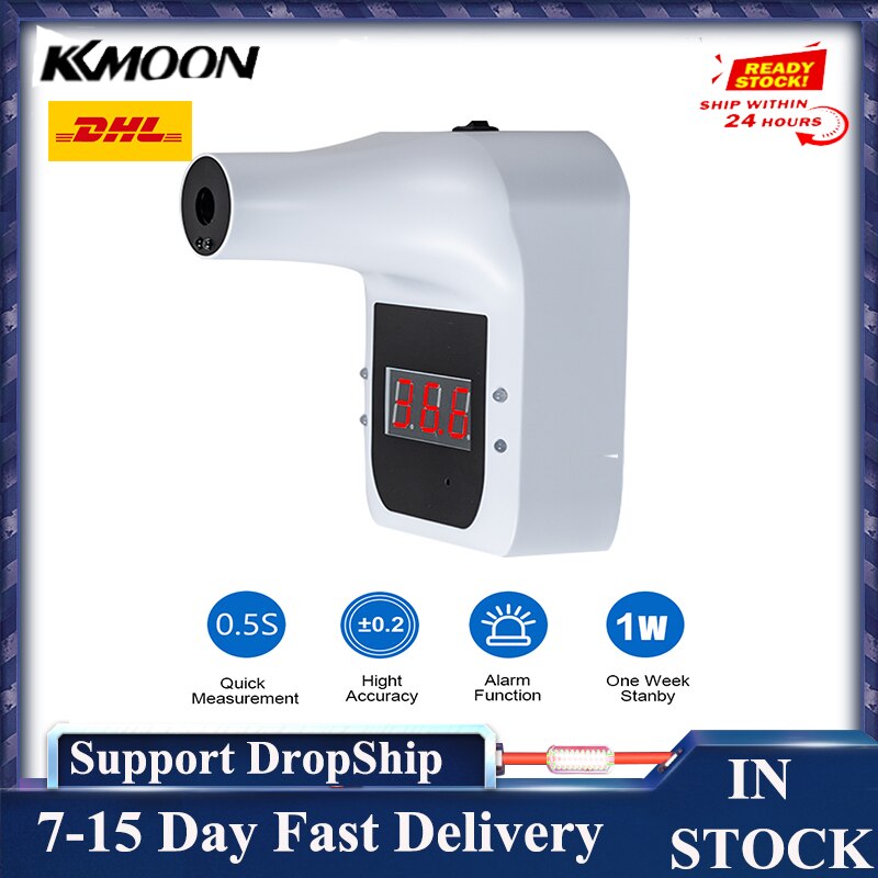 Non-contact IR Infrared Sensor Forehead Hanging Wall Mount LCD Digital Infrared Thermometer High Precision Temperature: type 5