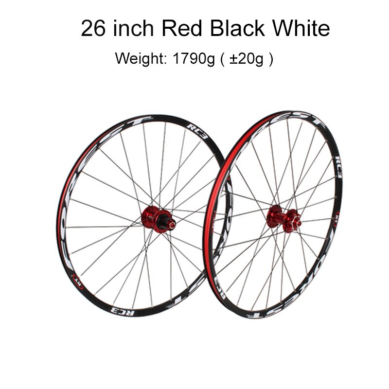 Mountainbike Mtb Cross Country Fietsen Wheel Hub Fietsonderdelen 26 27.5 Inch RC3 Peilin Dragende Aluminium Fiets: 26 Red Black white