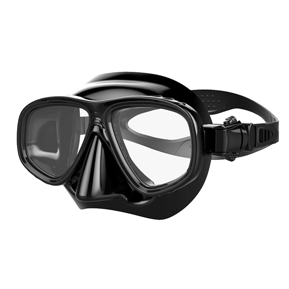 Máscaras de buceo para adultos, gafas de esnórquel antiniebla, accesorios para piscina subacuática: Black