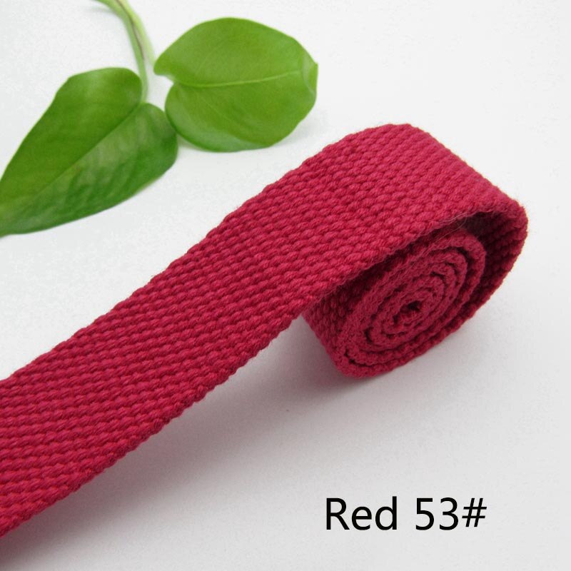 3Meter 50mm Dicke 2mm Leinwand Polyester Baumwolle Gurtband Etikett Band Taschen Rucksack Gurtband Voreingenommenheit Bindung Band DIY NäHenne Handwerk: rot