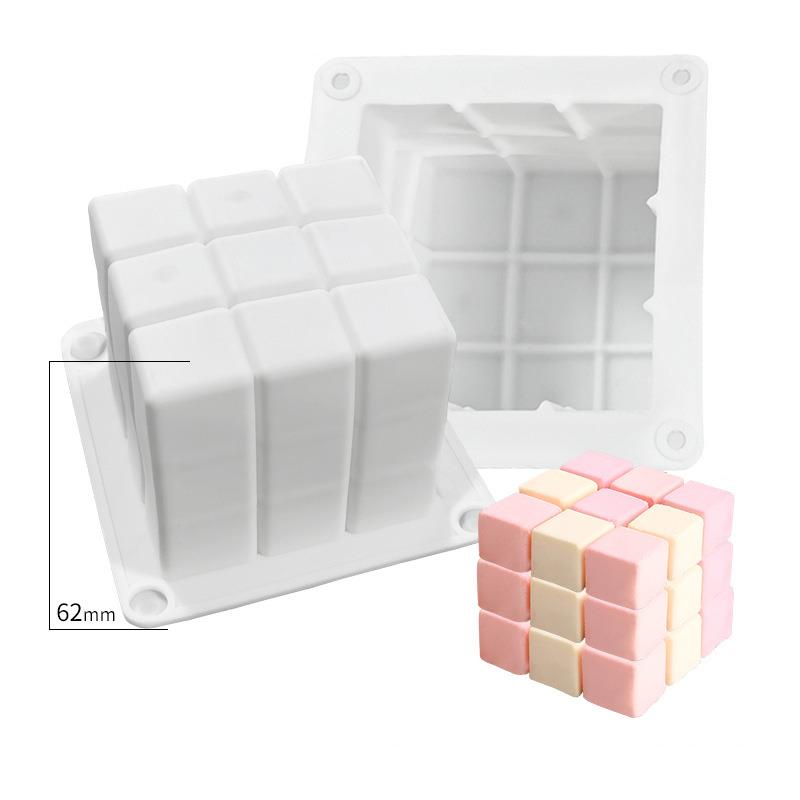 Silicone Kaars Maken Mold Geometrische 3D Vorm Resin Epoxy Cake Handgemaakte Diy Craft Mal Vorm Voor Kaarsen: 05