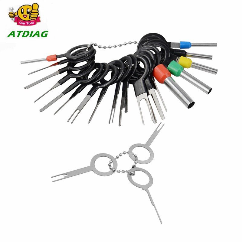 21pcs Car Terminal Removal Electrical Wiring Crimp Connector Pin Extractor Kit Car Electrico Repair Hand Tools