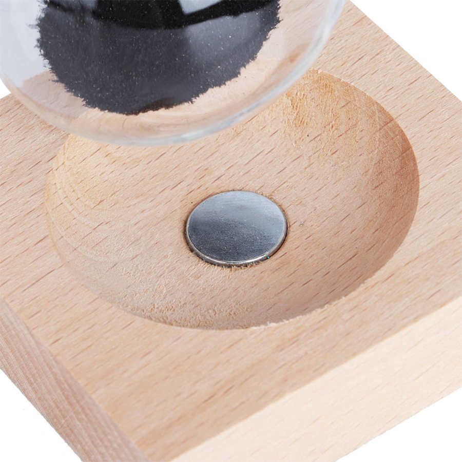 Household Desktop Magnetic Glass Sand Clock Hourglass Timer with Base Decoration Ornament Sand Clock Timers Home Decoration