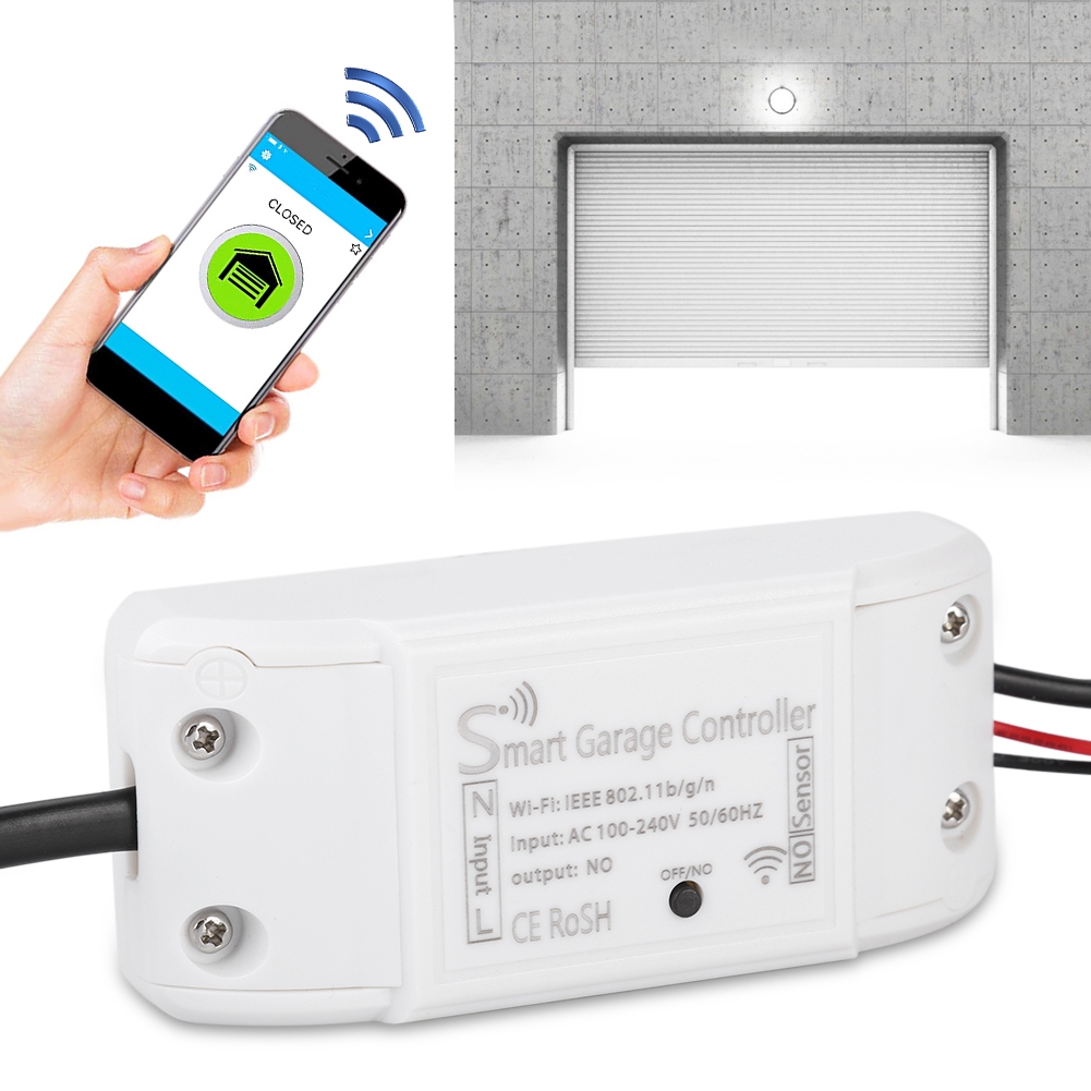 Garagedeur Wifi Afstandsbediening Smart Deuropener Apparaat Close Open Ondersteuning Voor Alexa Google Mobiele Telefoon 2.4 Ghz Wifi