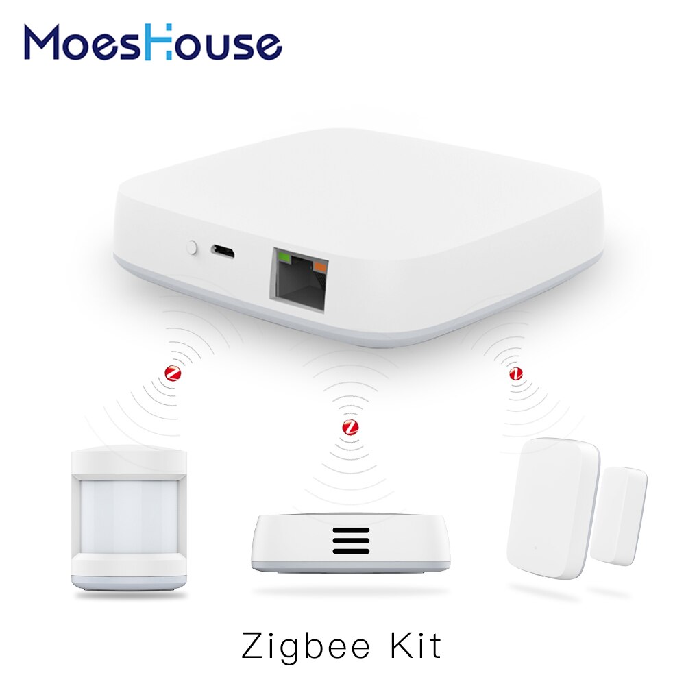 Tuya Zigbee Smart Gateway Hub Domotica Scène Security Alarm Kit Pir Deur & Venster Temperatuur En Vochtigheid Sensor Smart leven