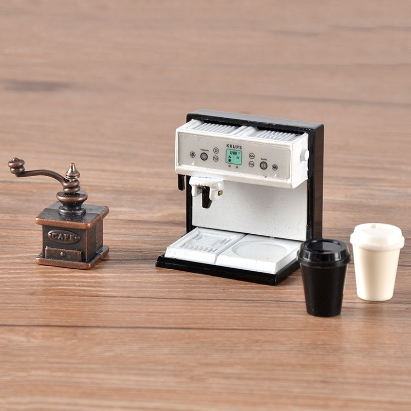 Espresso Accessories Coffee Decorate Mini Coffee Milk Cup Tamper Grinder Ornament Cafe Lovers Barista Model