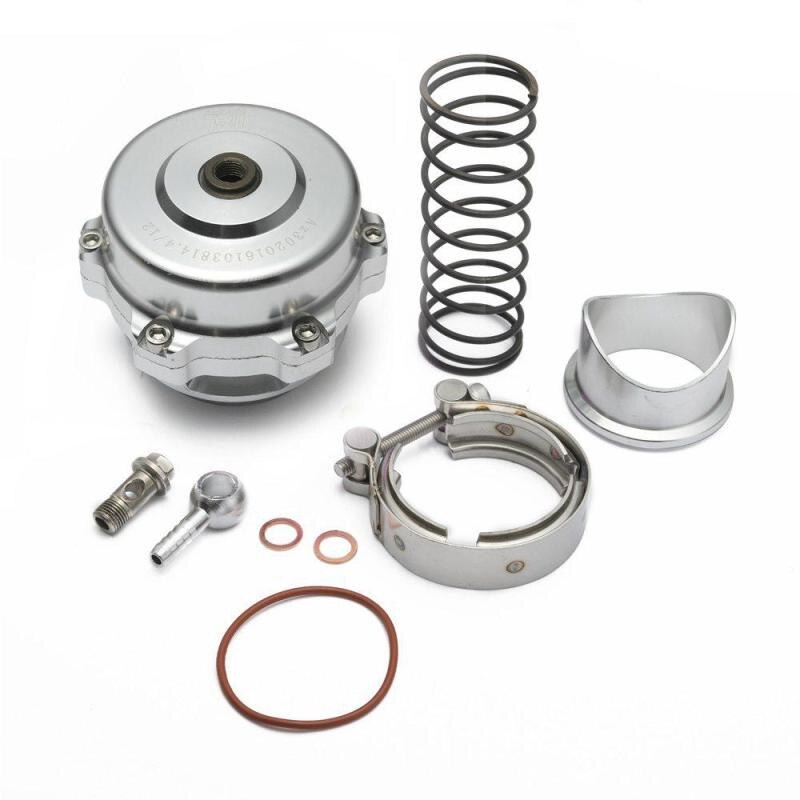 BOV50MM Car Modified Intake Turbo Pressure Relief Valve Exhaust Valve Air Relief Valve Flat Head Pressure Relief Valve: Silver