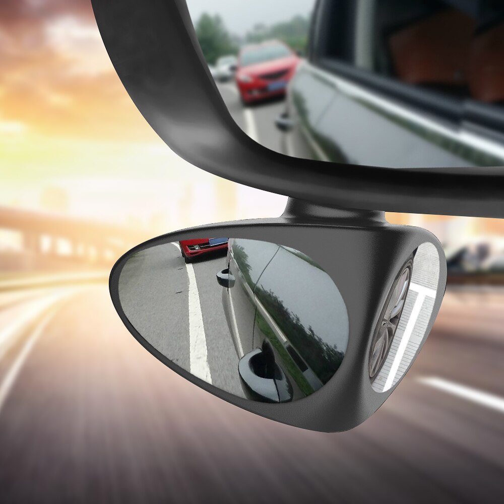 2 In 1 Auto Dodehoekspiegel Breedhoekspiegel 360 Rotatie Verstelbare Convex Achteruitkijkspiegel View Voorwiel auto Spiegel