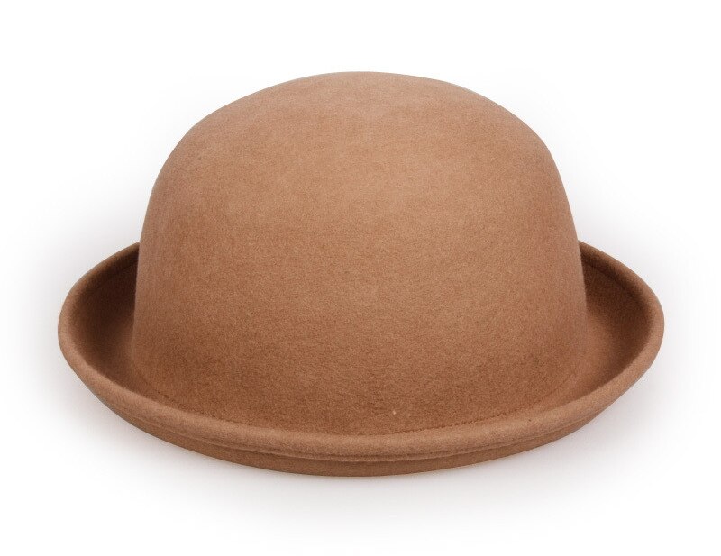 Moda W Stylu klasyczny Wełna modny Kobiety Laides Mistdawn Cloche melonik derby Kapelusze czapka kostium impreza Pokaż Czapki: wielbłąd