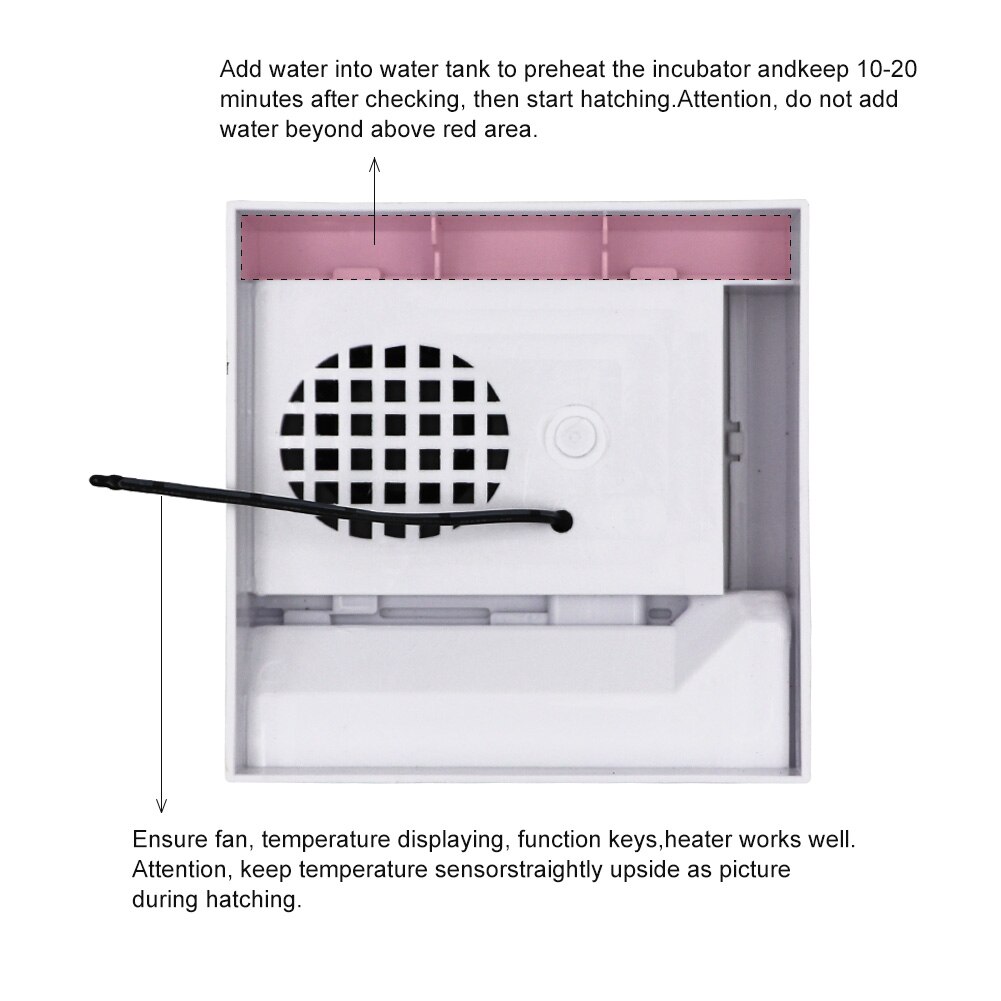 Automatic 4 Mini Egg Digital Incubator Small Poultry Breeding Machine Temperature Control Incubator for ChickenDuck Birds Quails