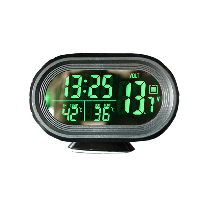 Auto Voltage Monitor Klok Digitale Thermometer: Default Title