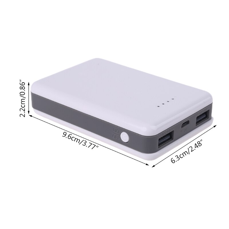 Diy Power Bank Kit Box Case 18650 Batterij Oplader Adapter Met Dual Usb-uitgang