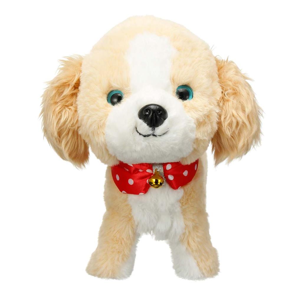 Elektronische Haustiere Roboter Katze Kinder Plüsch Spielzeug Sound Control Interaktive Rinde Stand Spaziergang 8 Bewegungen Plüsch Cellucotton Weihnachten Spielzeug: D Brown