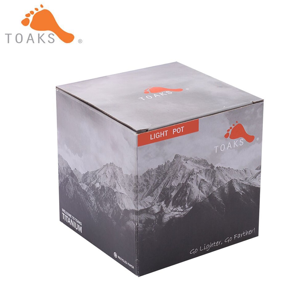 Toaks Titanium Cup Koffie Thee Mok Ultralight Voor Outdoor Camping Servies Opvouwbare Handvat 550 Ml 72G