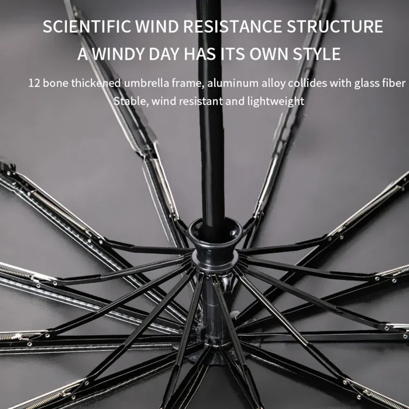 Xiaomi 24-bone automatische paraplu effen kleur licht opvouwbaar grootformaat buiten waterdicht zonnescherm uv-bescherming paraplu