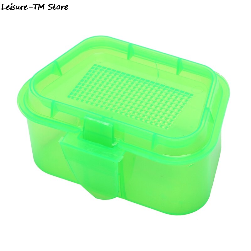 Plastic Fishing Bait Storage Box Live Worms Earthworm Lures Container