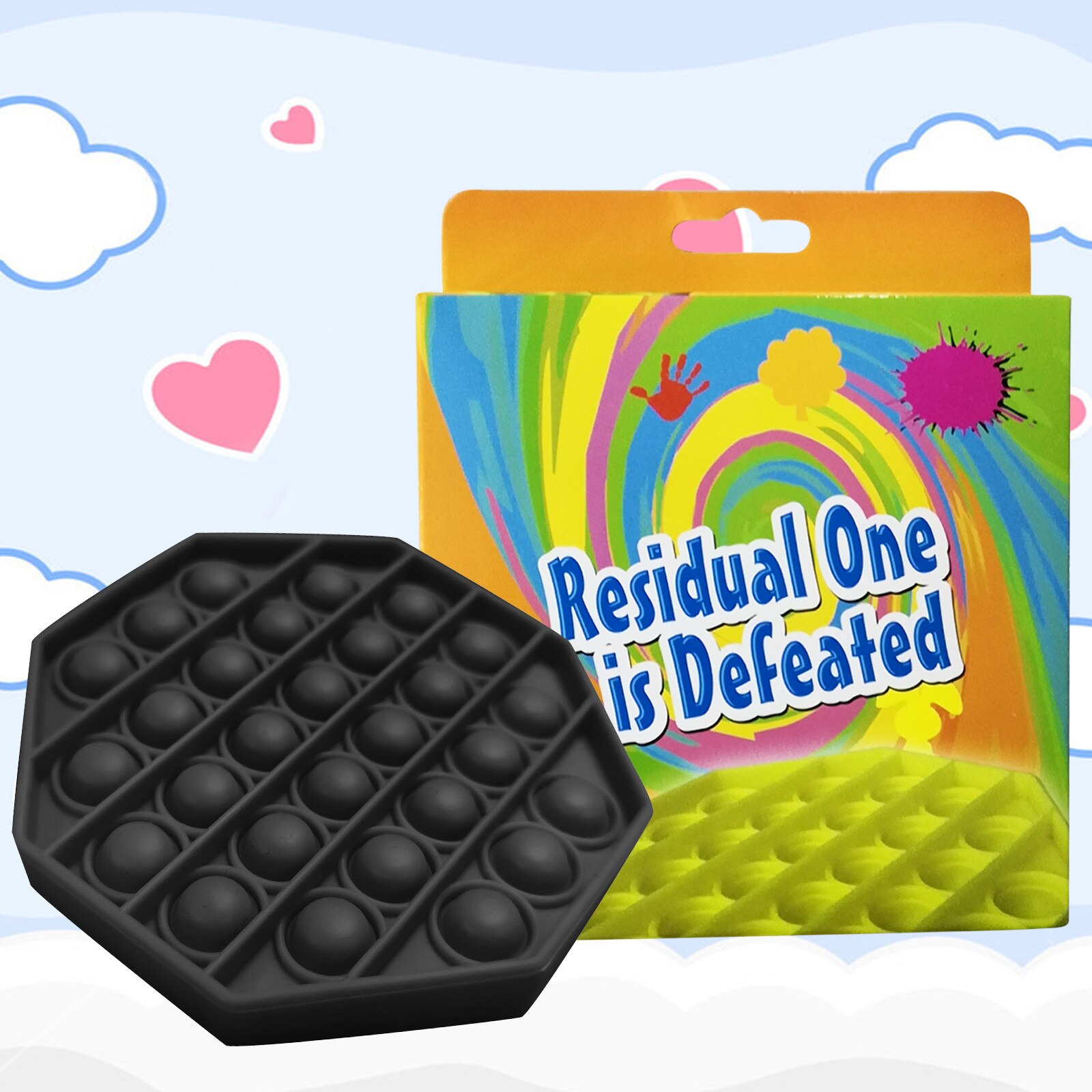 Push bubble fidget sensorisk legetøj autisme særlige behov stressaflastende legetøj jul et stykke dekompressie legetøj: -en