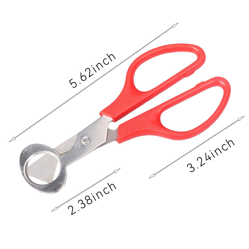 20PCS Quail Egg Scissors Fresh Bird Egg Scissors Stainless Steel Egg Cutters Cutters Egg Opener Egg Shell Utensils For Kitchen: Red 20pcs