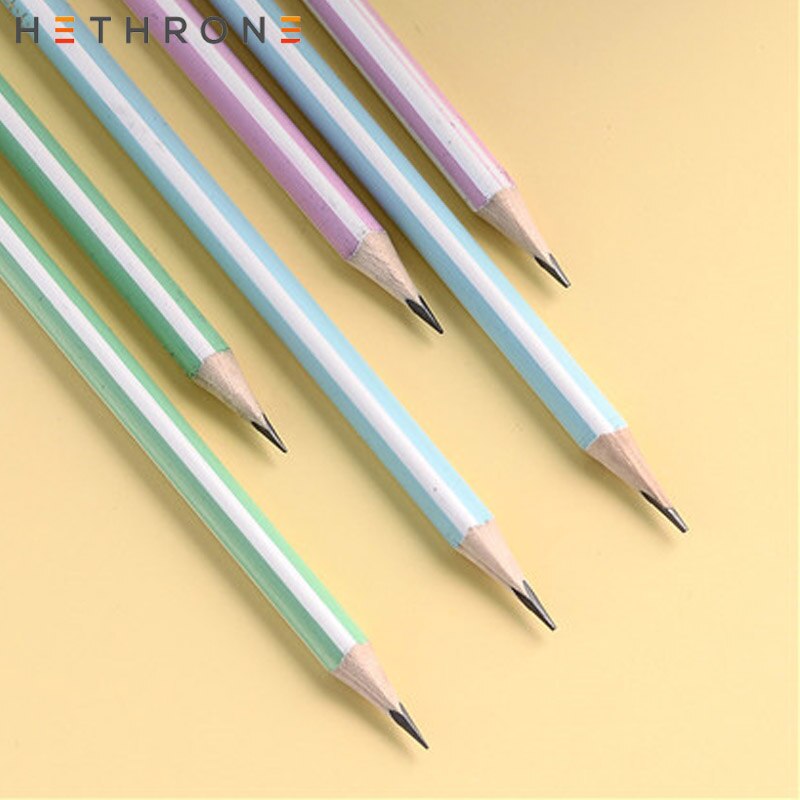Hedrone-lápices para el colegio de madera, LÁPICES PARA escribir y dibujar, lápices simples de grafito, artículos escolares, 12 Uds.